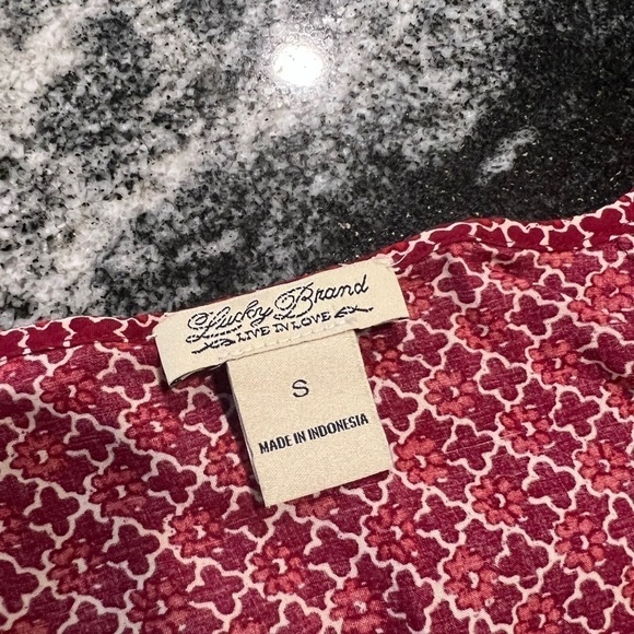 Lucky Brand Rayon Multicolor Long Sleeve Blouse - Picture 12 of 14